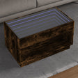 Vidaxl salontafel met infinity led 90x50x50 cm gerookt eikenkleurig