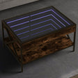 Vidaxl salontafel met infinity led 70x50x38 cm gerookt eikenkleurig