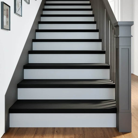 Vidaxl traptreden 4 st 90x25x2 cm massief eikenhout bruin-zwart