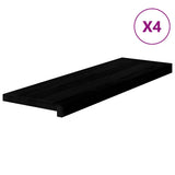 Vidaxl traptreden 4 st 80x30x2 cm massief eikenhout bruin-zwart
