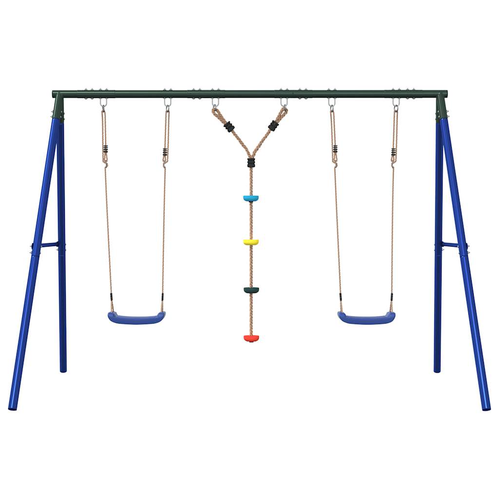 Vidaxl schommelset met schommels en klimtouw met schijven