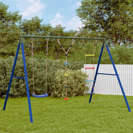 Vidaxl schommelset met schommel, ladder en klimtouw met schijven