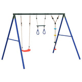 Vidaxl schommelset met schommel, trapeze en klimtouw met schijven