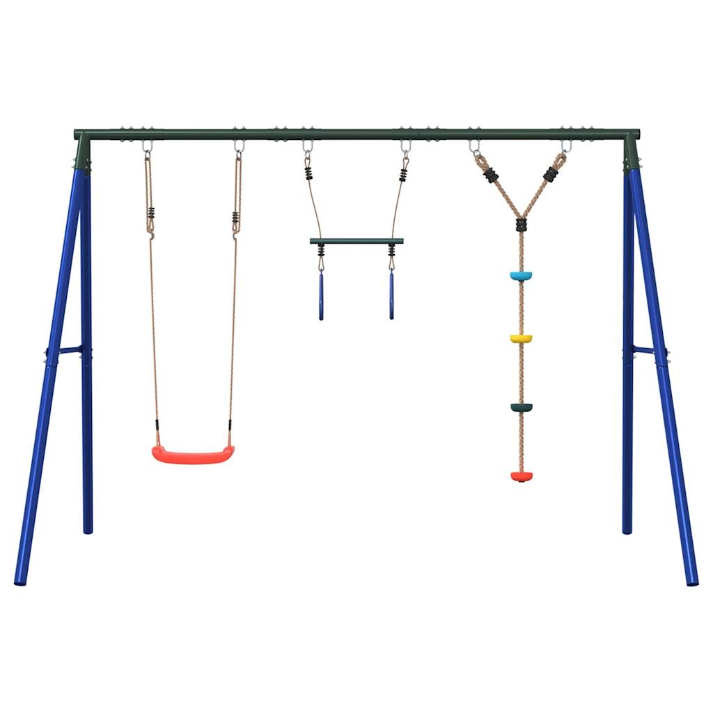 Vidaxl schommelset met schommel, trapeze en klimtouw met schijven