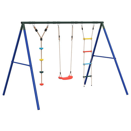 Vidaxl schommelset met schommel, ladder en klimtouw met schijven
