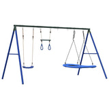 Vidaxl schommelset met schommel, trapeze en nestschommel