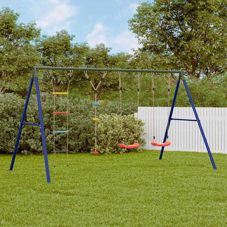 Vidaxl schommelset met schommels, ladder en klimtouw met schijven