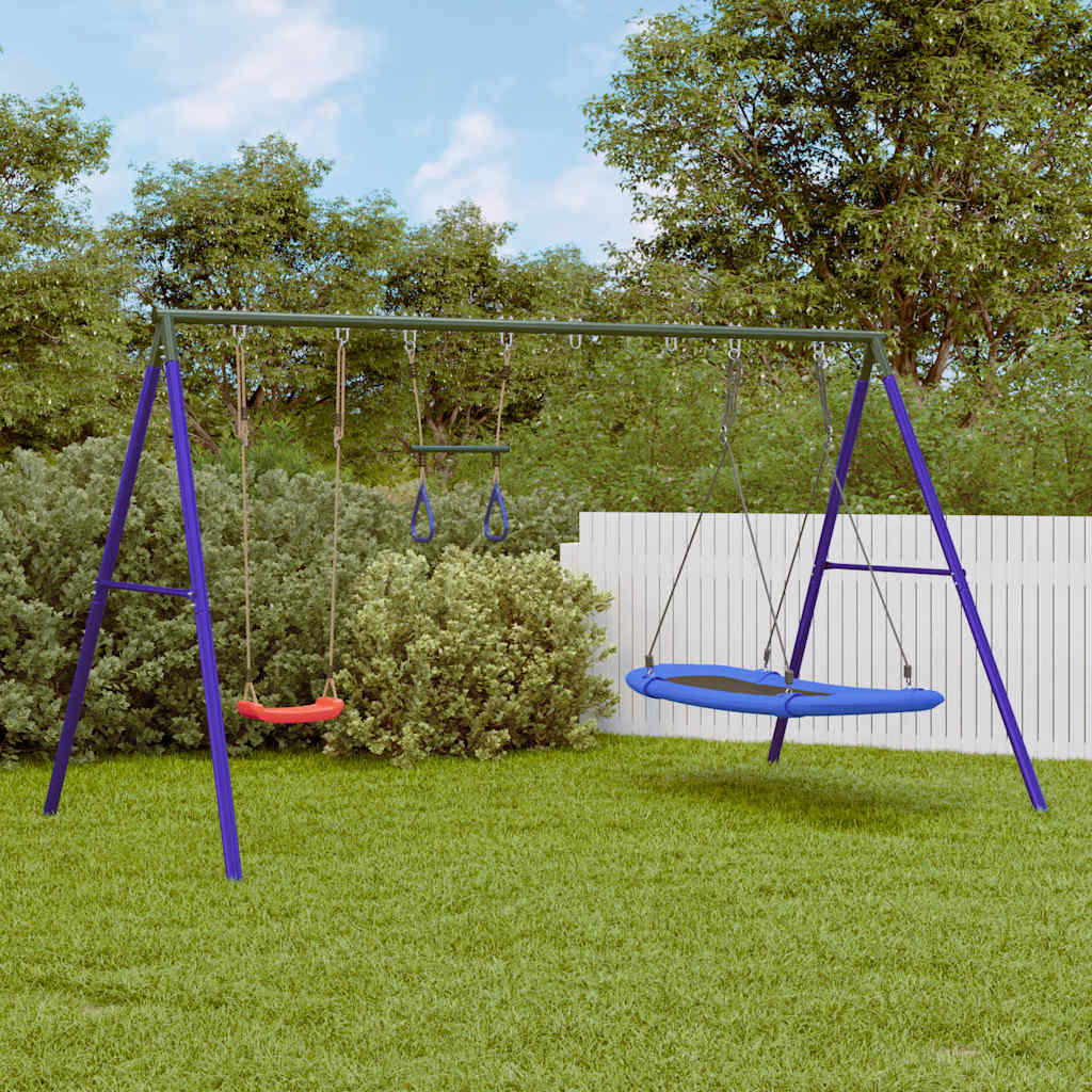 Vidaxl schommelset met schommel, trapeze en nestschommel