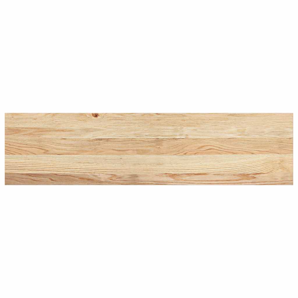 Vidaxl traptreden 2 st 100x25x2 cm onbehandeld massief eikenhout