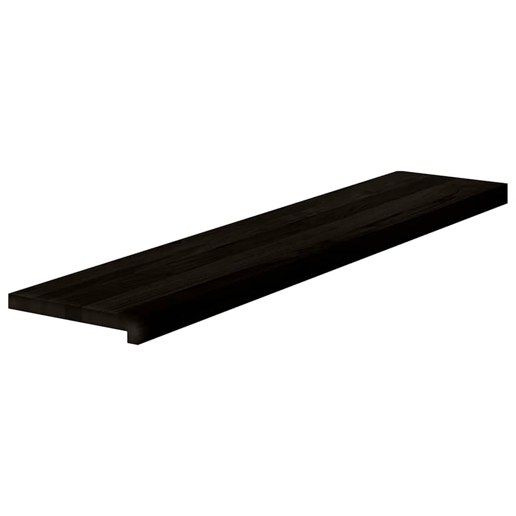 Vidaxl traptreden 2 st 120x30x2 cm massief eikenhout donkerbruin