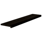 Vidaxl traptreden 2 st 120x30x2 cm massief eikenhout donkerbruin