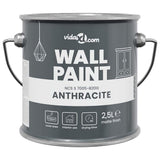 Vidaxl muurverf grijs 2,5 l wandprint