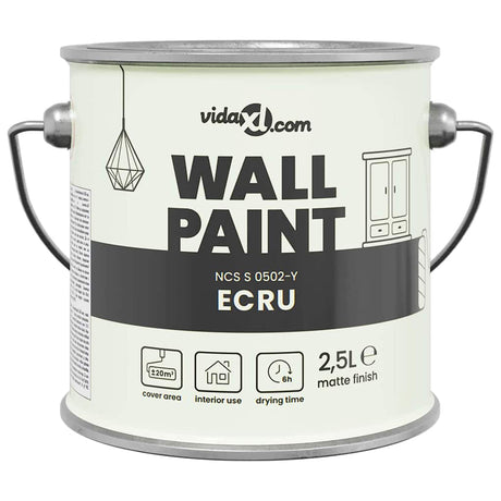 Vidaxl muurverf bruin 2,5 l wandprint