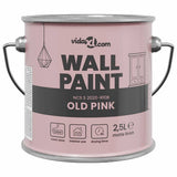 Vidaxl muurverf roze 2,5 l wandprint