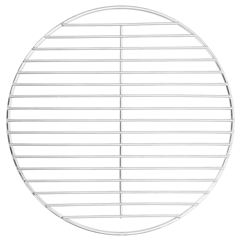 Vidaxl Barbecue Grille Round Ø34,5 cm 304 Rustfrit stål