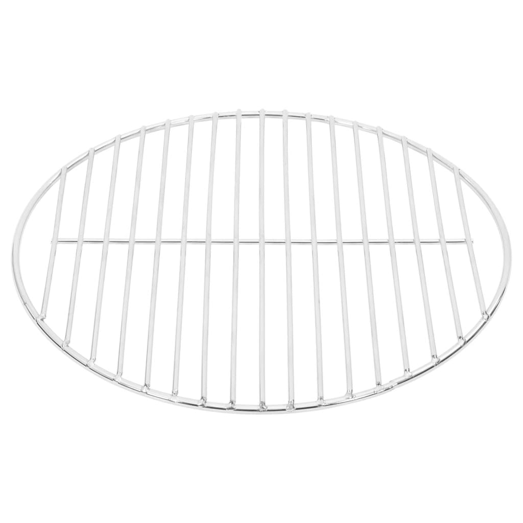 Vidaxl Barbecue Grille Round Ø34.5 cm 304 acero inoxidable