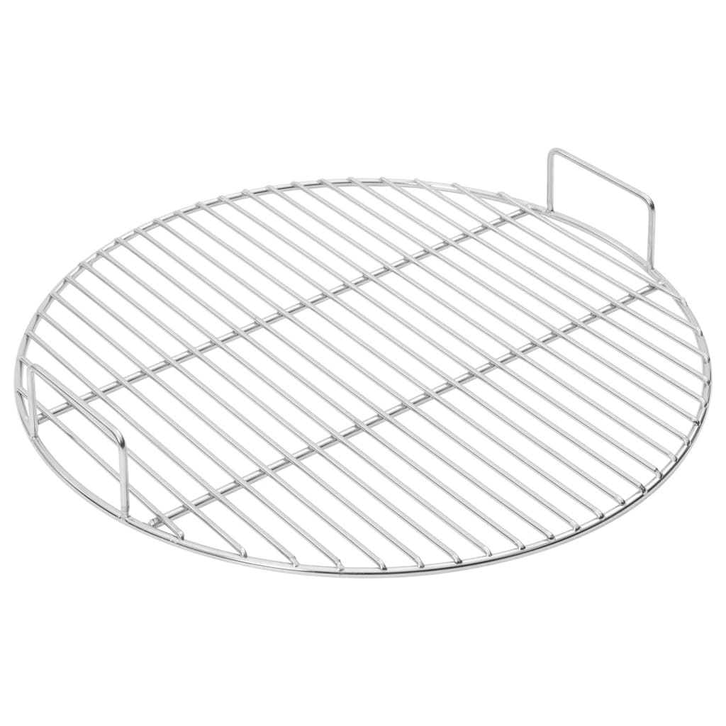 Vidaxl Barbecue Grille med håndtag rundt ø44,5 cm 304 rustfrit stål