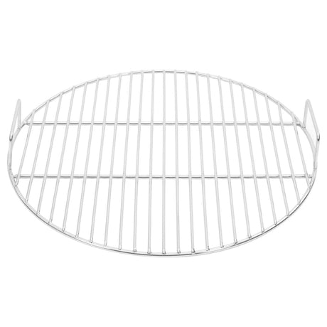 Vidaxl barbecuerooster met handgrepen rond ø44,5 cm 304 roestvrijstaal