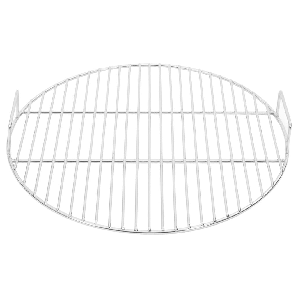 Vidaxl Gril Grille s držadly kolem Ø44,5 cm 304 Nerezová ocel