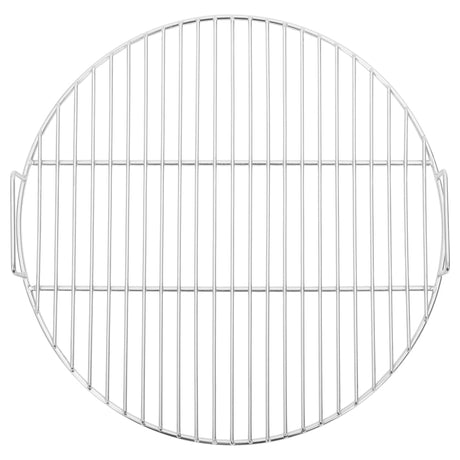 Vidaxl barbecuerooster met handgrepen rond ø44,5 cm 304 roestvrijstaal