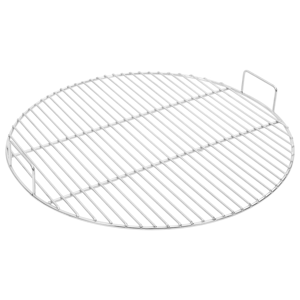 Vidaxl Barbecue Grille med håndtag rundt ø54 cm 304 rustfrit stål