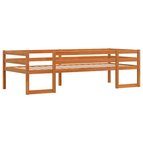 Vidaxl kinderbedframe massief grenenhout wasbruin 80x200 cm