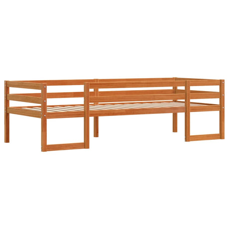 Vidaxl kinderbedframe massief grenenhout wasbruin 90x190 cm
