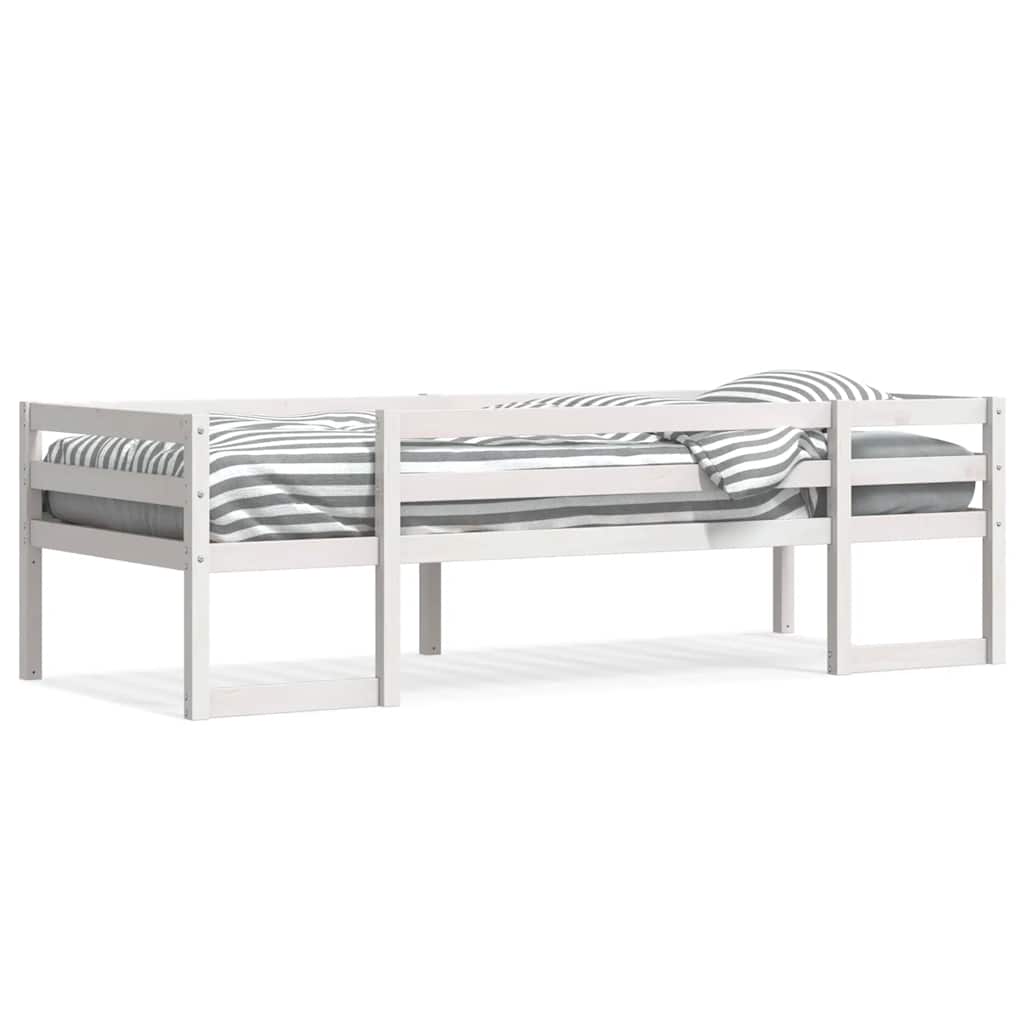 Vidaxl kinderbedframe massief grenenhout wit 75x190 cm