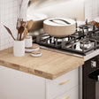 Vidaxl keuken werkblad rechthoekig 40x63,5x4 cm massief eikenhout