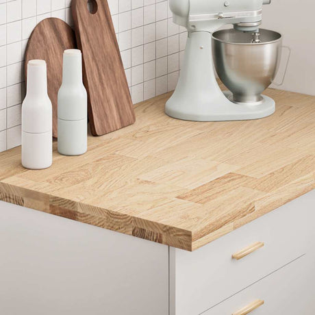 Vidaxl keuken werkblad rechthoekig 100x63,5x4 cm massief eikenhout