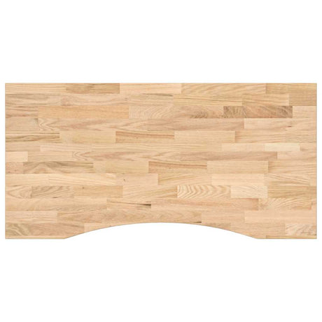 Vidaxl bureaublad rechthoekig 100x50x2,5 cm onbehandeld eikenhout