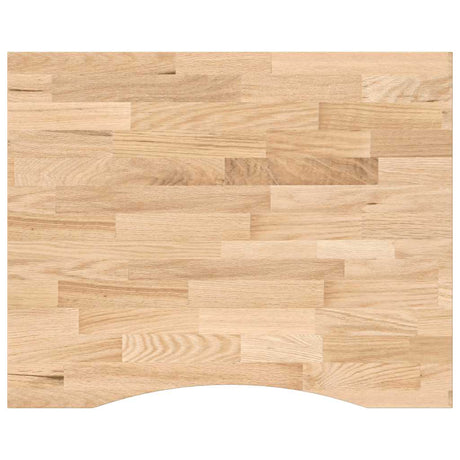 Vidaxl bureaublad rechthoekig 100x80x2,5 cm onbehandeld eikenhout