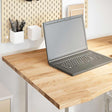 Vidaxl bureaublad rechthoekig 100x80x2,5 cm onbehandeld eikenhout