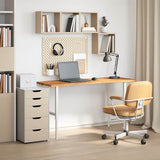 Vidaxl bureaublad rechthoekig 140x50x2,5 cm eikenhout lichtbruin