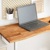 Vidaxl bureaublad rechthoekig 140x50x2,5 cm eikenhout lichtbruin