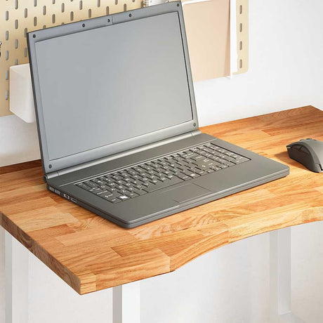 Vidaxl bureaublad rechthoekig 80x60x2,5cm massief eikenhout lichtbruin