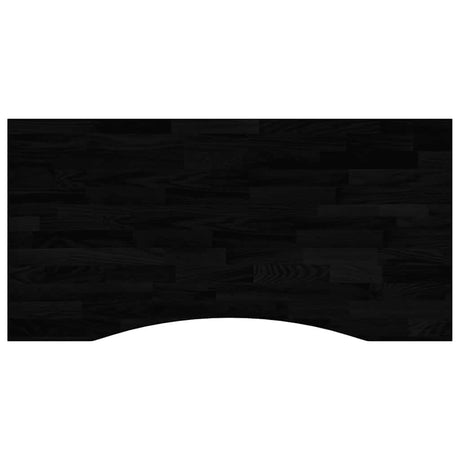 Vidaxl bureaublad rechthoekig 100x50x2,5 cm eikenhout donkerbruin
