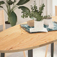 Vidaxl tafelblad 140x60x2 cm ovaal massief eikenhout