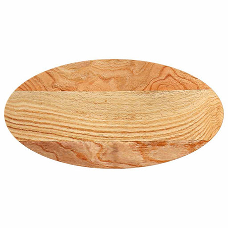 Vidaxl tafelblad 80x40x2 cm ovaal massief eikenhout lichtbruin
