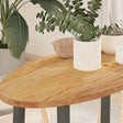 Vidaxl tafelblad 80x40x2 cm ovaal massief eikenhout lichtbruin