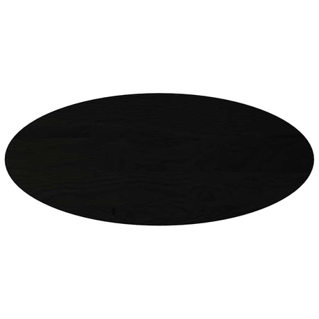 Vidaxl tafelblad 140x60x2 cm ovaal massief eikenhout donkerbruin