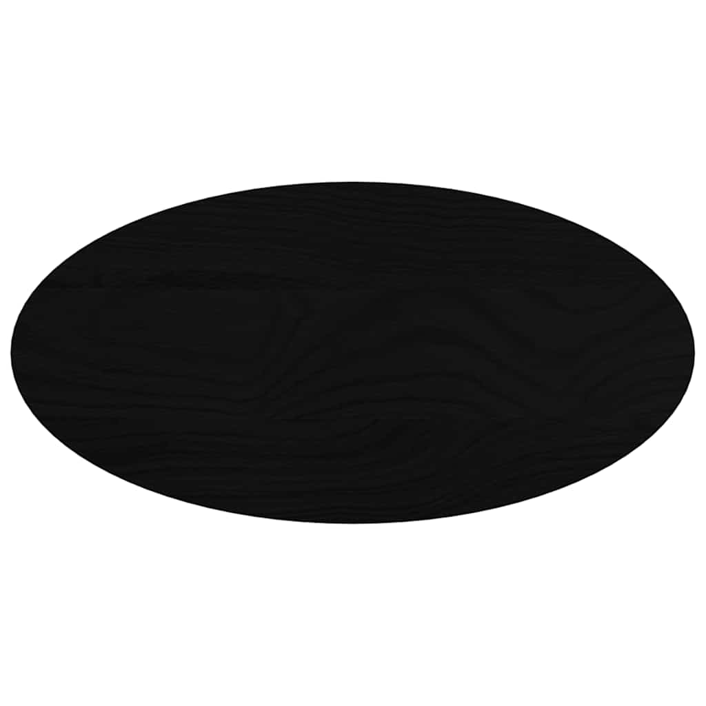 Vidaxl tafelblad 80x40x4 cm ovaal massief eikenhout donkerbruin