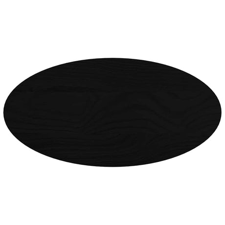 Vidaxl tafelblad 80x40x4 cm ovaal massief eikenhout donkerbruin
