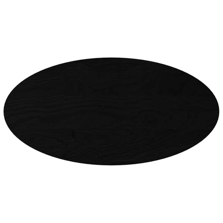 Vidaxl tafelblad 100x50x4 cm ovaal massief eikenhout donkerbruin
