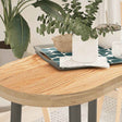 Vidaxl tafelblad 80x40x4 cm ovaal massief eikenhout