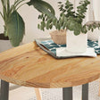 Vidaxl tafelblad 100x50x2 cm ovaal massief eikenhout lichtbruin