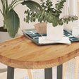 Vidaxl tafelblad 80x40x4 cm ovaal massief eikenhout lichtbruin