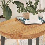 Vidaxl tafelblad 100x50x4 cm ovaal massief eikenhout lichtbruin
