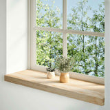 Vidaxl vensterbanken 2 st onbehandeld 70x25x2 cm massief eikenhout