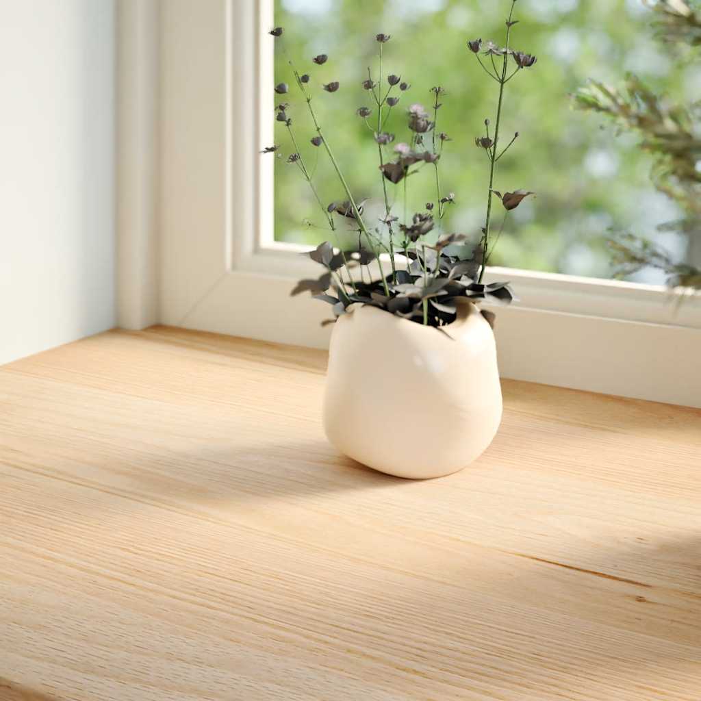 Vidaxl vensterbanken 2 st onbehandeld 140x30x2 cm massief eikenhout